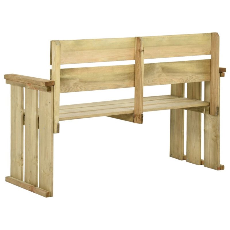 vidaXL Záhradná lavička 121 cm impregnovaná borovica