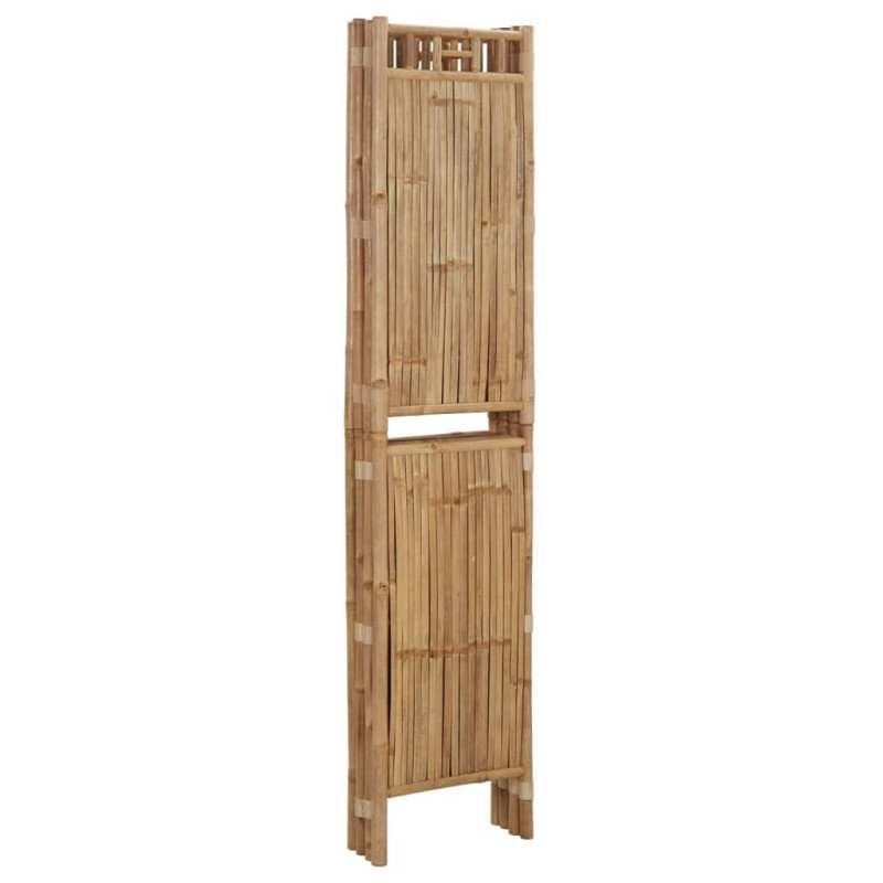 vidaXL Paraván so 4 panelmi bambus 160x180 cm