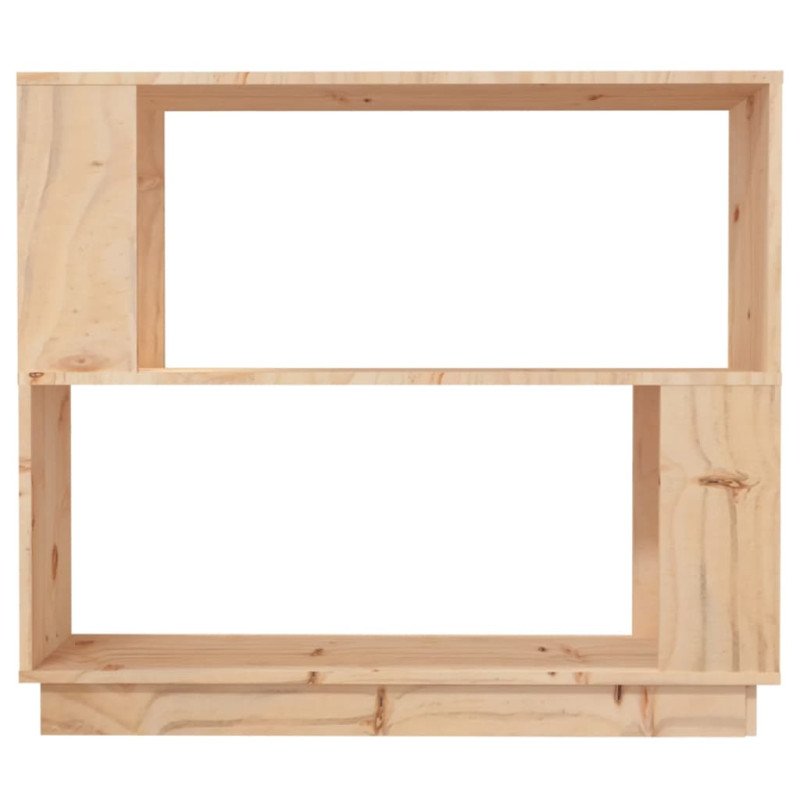 vidaXL Knižnica/deliaca stena 80x25x70 cm masívna borovica