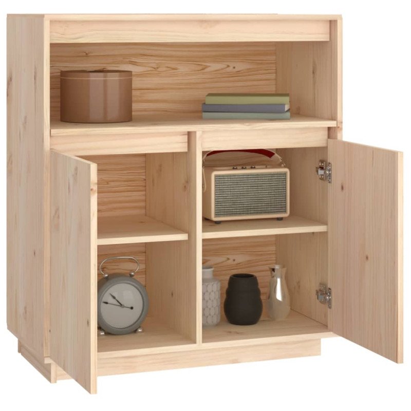 vidaXL Komoda 70x34x80 cm borovicový masív