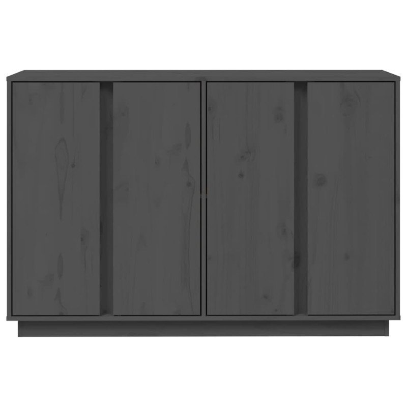 vidaXL Komoda sivá 120x35x80 cm borovicový masív