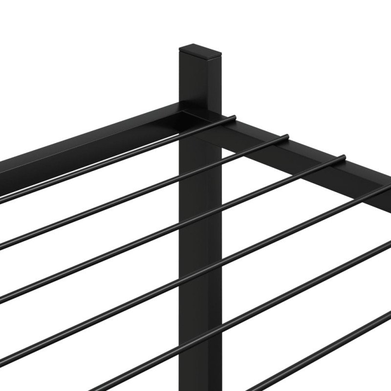 vidaXL Stojan na kvety 83x25x80 cm čierny kovový
