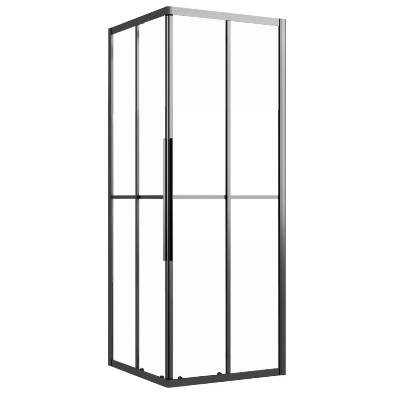 vidaXL Sprchový kút matné ESG 70x70x180 cm čierny