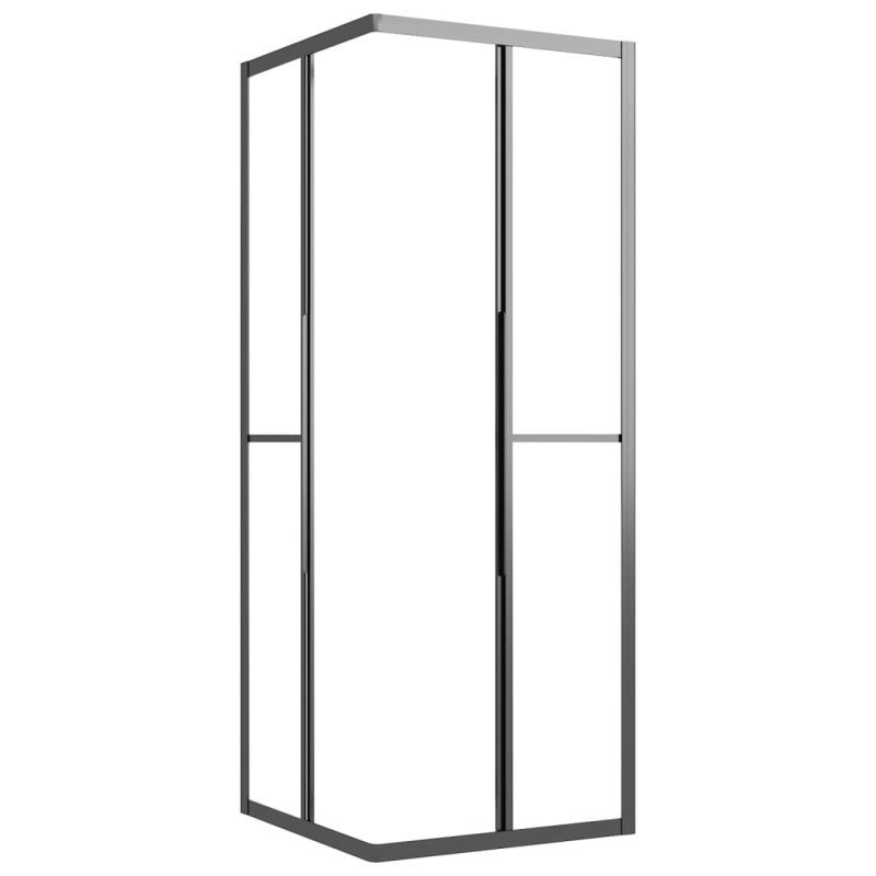 vidaXL Sprchový kút matné ESG 70x70x180 cm čierny