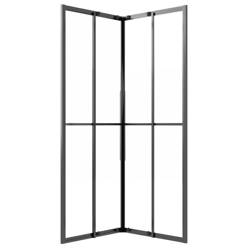 vidaXL Sprchový kút matné ESG 70x70x180 cm čierny