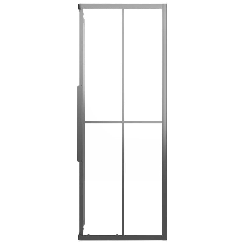 vidaXL Sprchový kút matné ESG 70x70x180 cm čierny