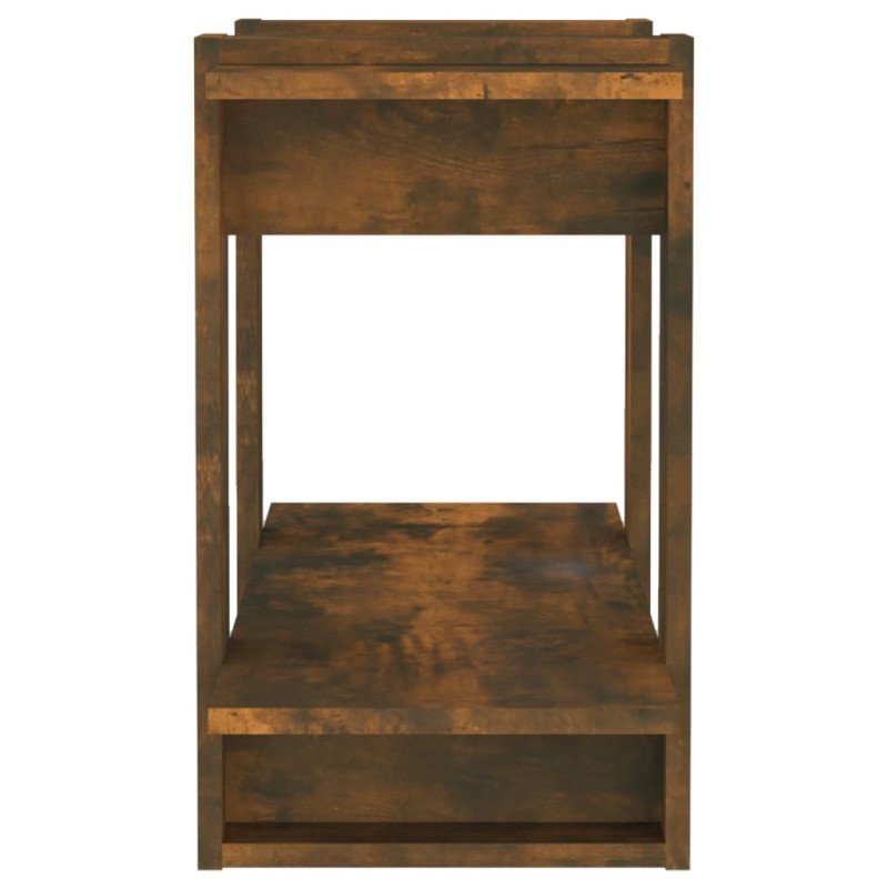 vidaXL Knižnica/deliaca stena tmavý dub 80x30x51 cm