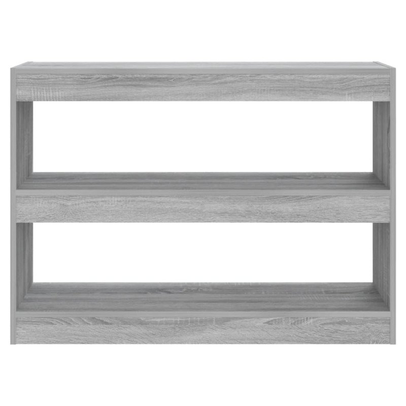 vidaXL Knižnica/deliaca stena sivý dub sonoma 100x30x72 cm