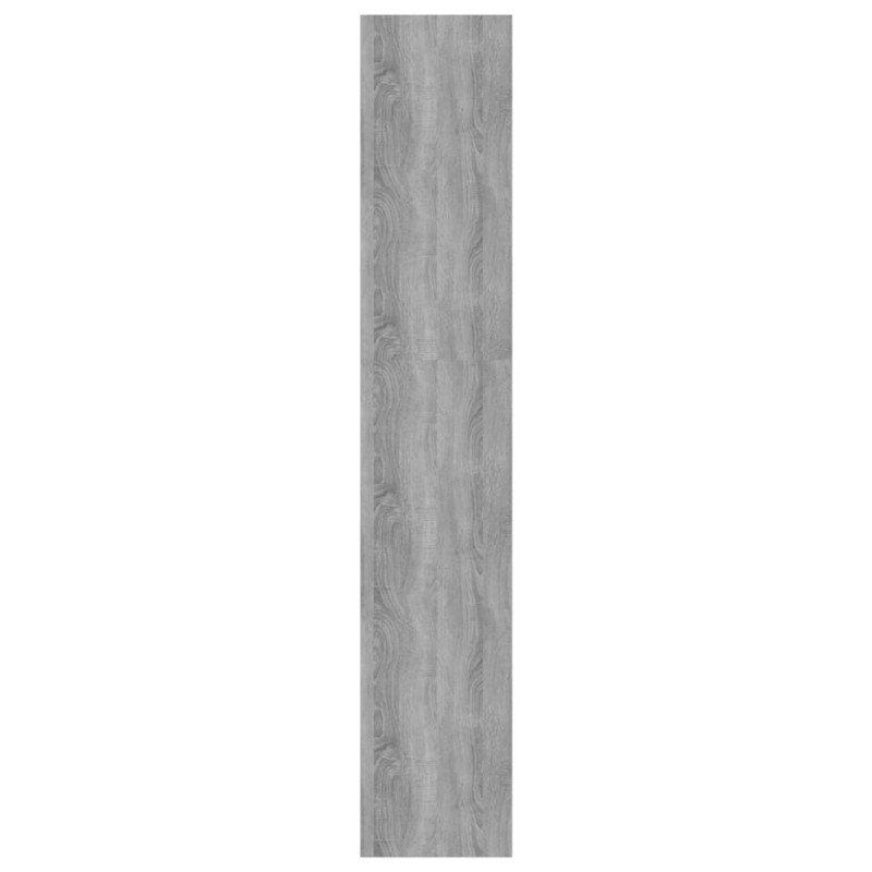 vidaXL Knižnica/deliaca stena sivý dub sonoma 80x30x166cm drevotrieska