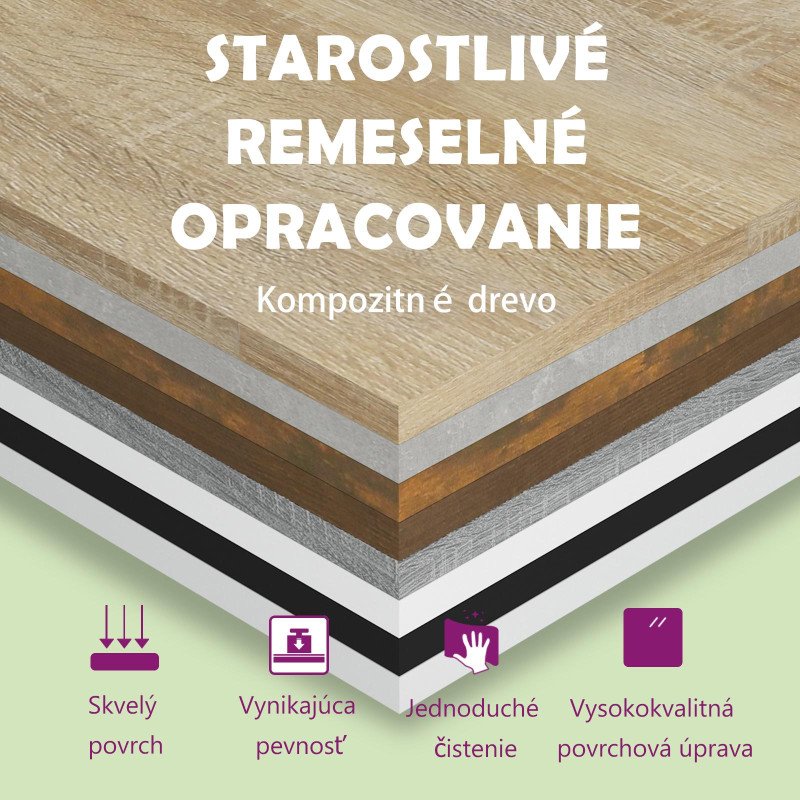 vidaXL Knižnica/rozdeľovač sivý dub 80x30x103 cm spracované drevo