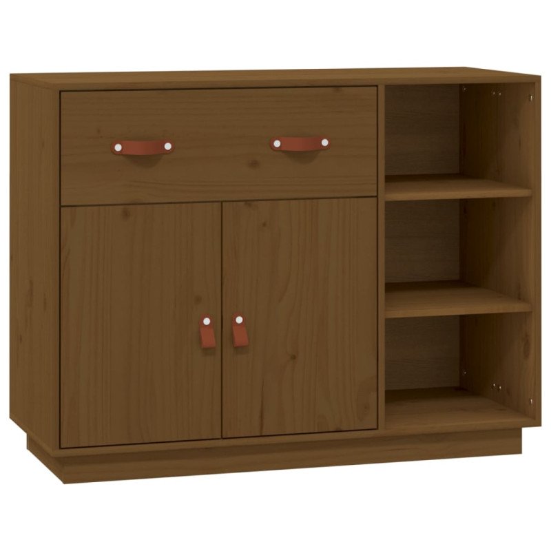 vidaXL Komoda medovohnedá 98,5x40x75 cm borovicový masív
