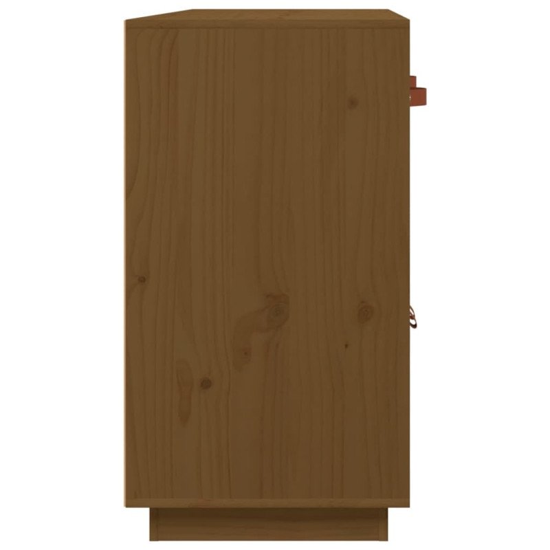 vidaXL Komoda medovohnedá 98,5x40x75 cm borovicový masív