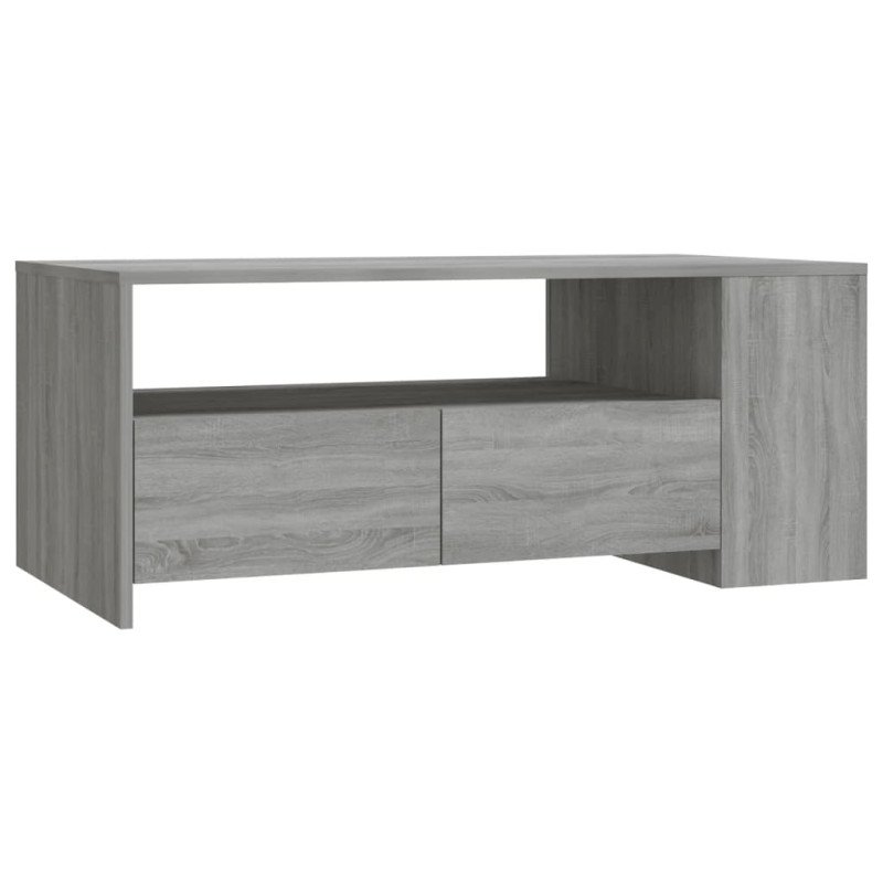 vidaXL Konferenčný stolík sivý dub sonoma 102x55x42cm spracované drevo