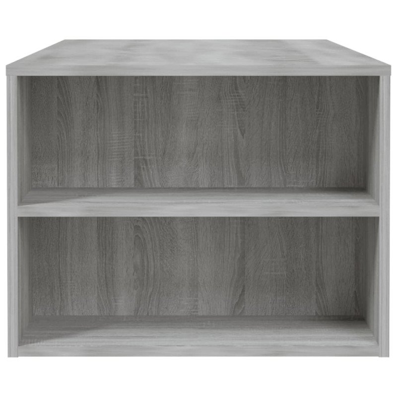 vidaXL Konferenčný stolík sivý dub sonoma 102x55x42cm spracované drevo