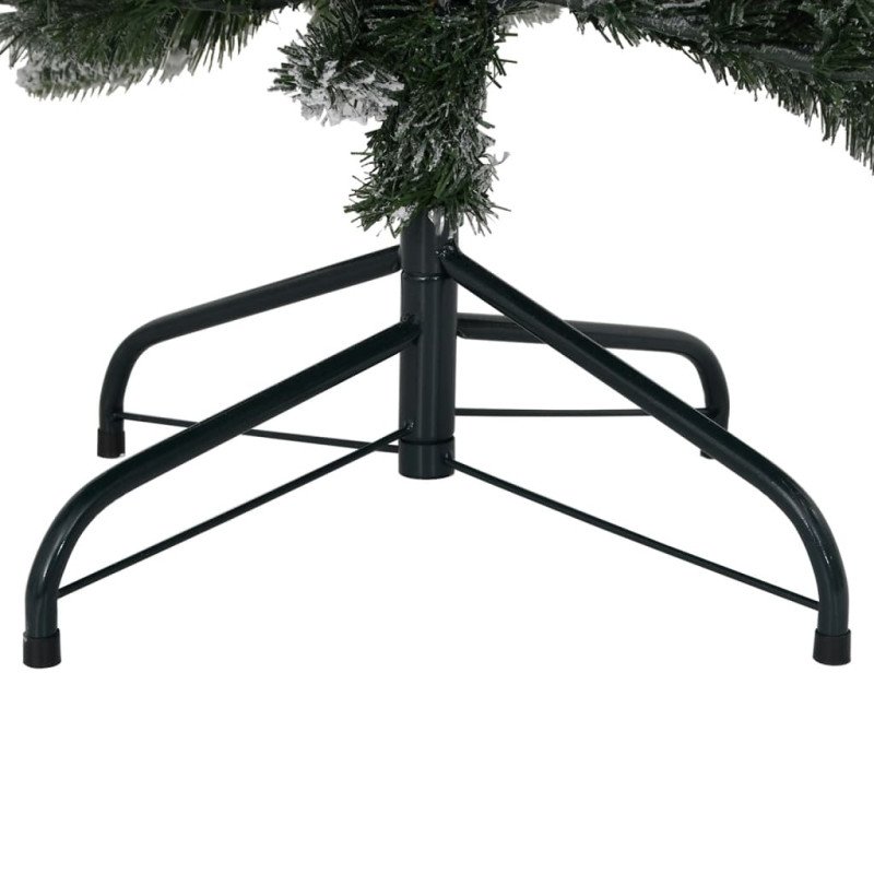 vidaXL Zasnežený umelý vianočný stromček 180 cm PVC a PE