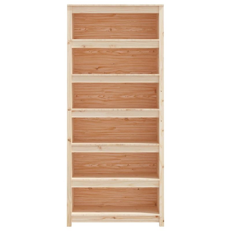 VidaXL Knižnica 80x35x183 cm masívna borovica