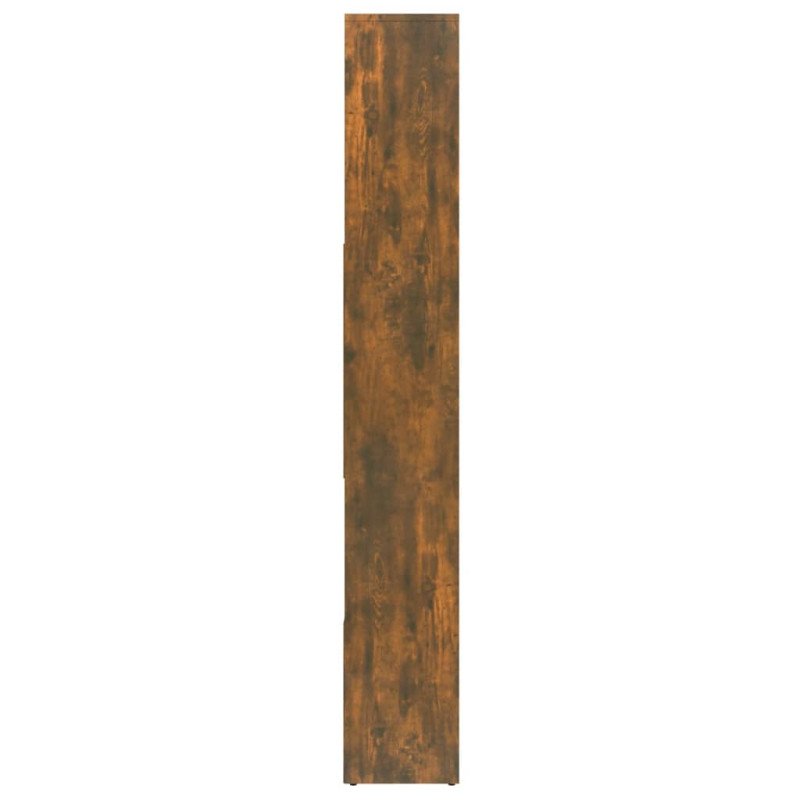 vidaXL Knižnica dymový dub 67x24x161 cm spracované drevo