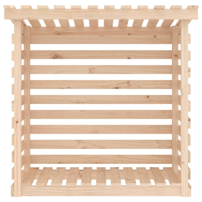 vidaXL Stojan na palivové drevo 108x73x108 cm masívna borovica