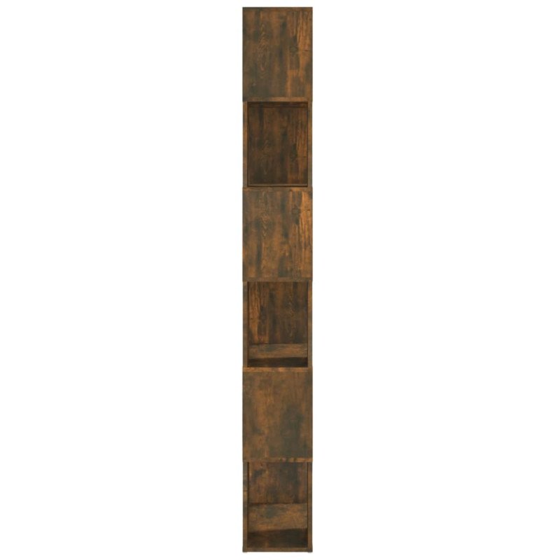 vidaXL Knižnica/deliaca stena dymový dub 60x24x186 cm