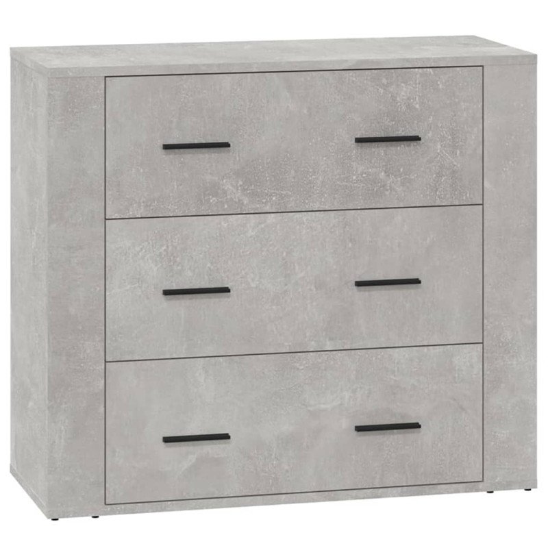 vidaXL Komoda betónovo sivá 80x33x70 cm spracované drevo