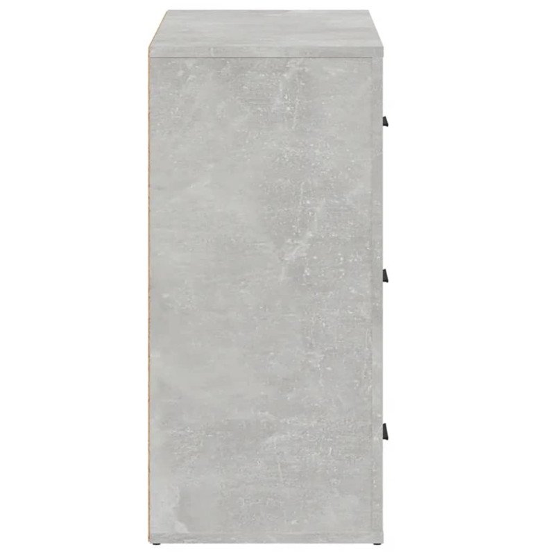 vidaXL Komoda betónovo sivá 80x33x70 cm spracované drevo