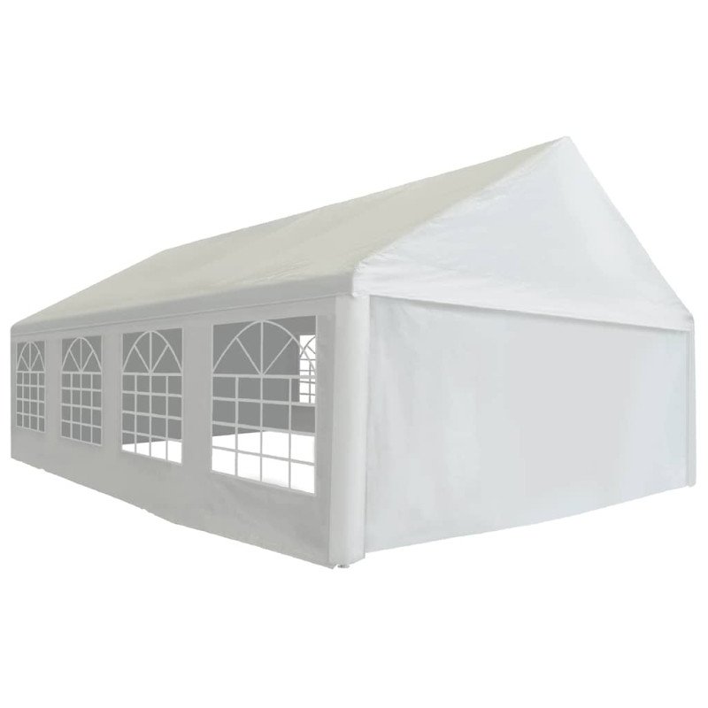 vidaXL Párty stan, PE 5x8 m, biely