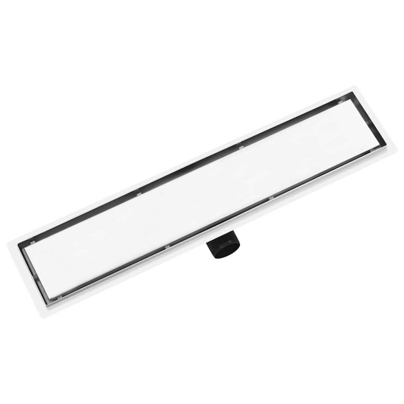vidaXL Sprchový odtok s krytom 2 v 1 63x14 cm nehrdzavejúca oceľ