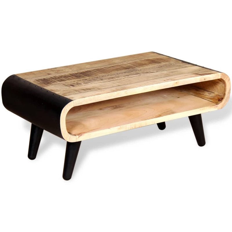 vidaXL Konferenčný stolík zo surového mangového dreva, 90x55x39 cm