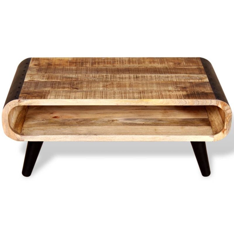vidaXL Konferenčný stolík zo surového mangového dreva, 90x55x39 cm