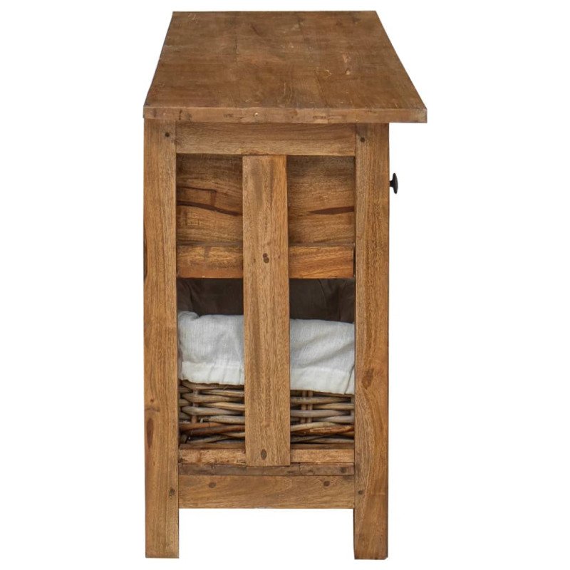 vidaXL Kredenc z pevného recyklovaného dreva, 100x30x50 cm