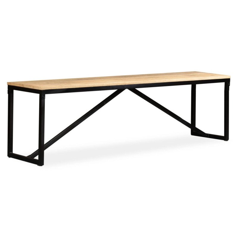 vidaXL Lavička, mangový masív 160x35x45 cm