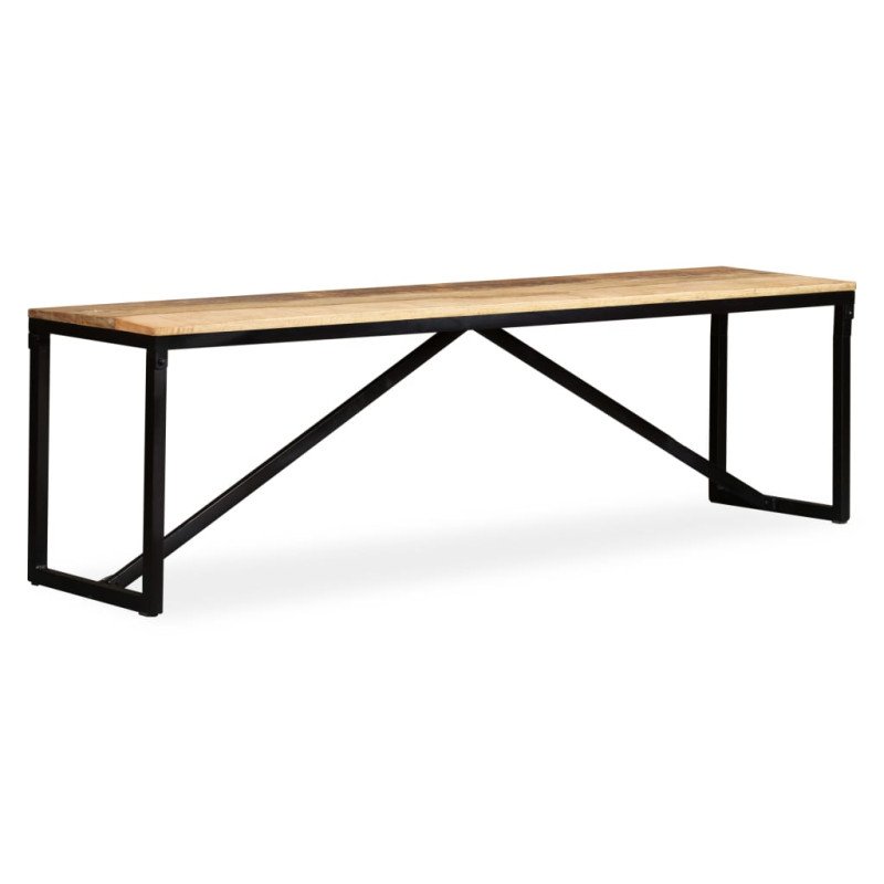 vidaXL Lavička, mangový masív 160x35x45 cm