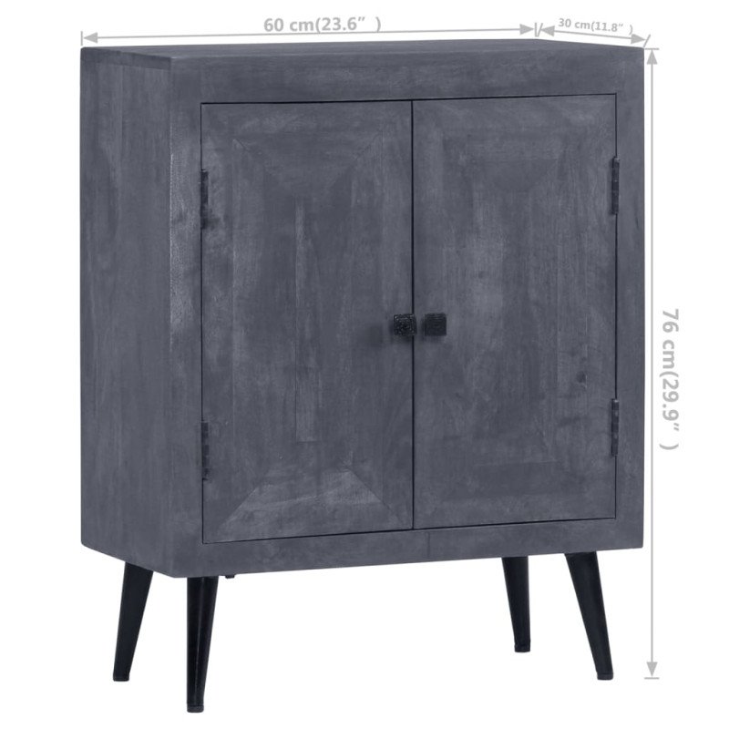 vidaXL Komoda z masívneho mangovníkového dreva 60x30x76 cm