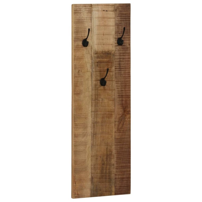 vidaXL Nástenný vešiak na kabáty 2 ks mangovníkové drevo 36x110x3 cm