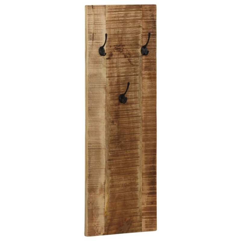 vidaXL Nástenný vešiak na kabáty 2 ks mangovníkové drevo 36x110x3 cm