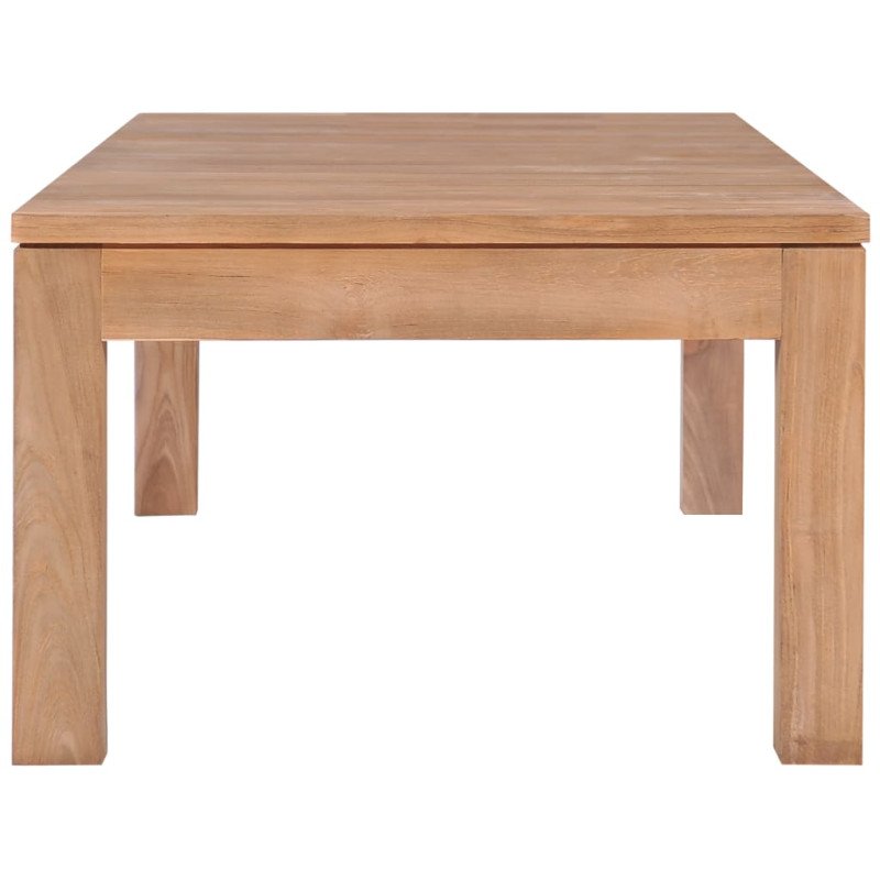 vidaXL Konferenčný stolík z teakového dreva prírodný vrch 110x60x40 cm