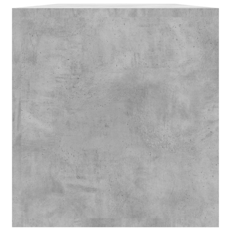 vidaXL Úložný box na vinyly, betónovo sivý 71x34x36cm kompozitné drevo