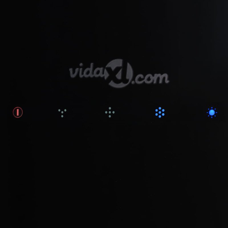vidaXL Závesný ostrovný digestor s dotykovým senzorom LCD tvrdené sklo