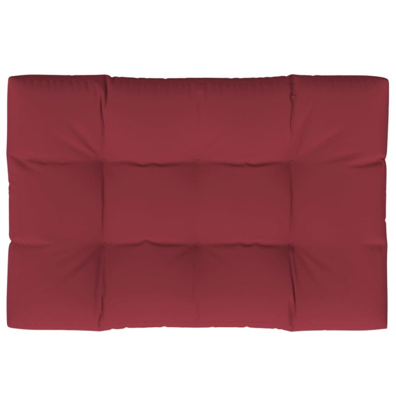vidaXL Podložka na paletový nábytok 120x80x12cm, vínovo červená, látka