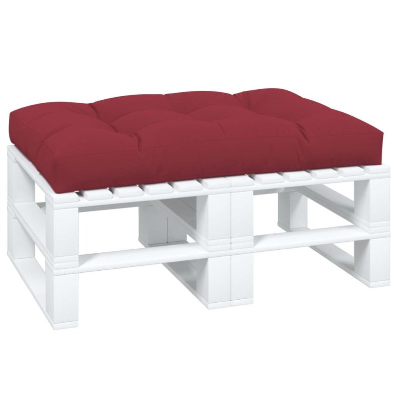 vidaXL Podložka na paletový nábytok 120x80x12cm, vínovo červená, látka