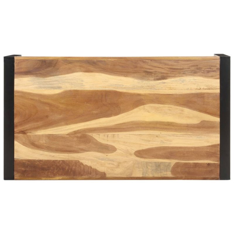 vidaXL Konferenčný stolík 110x60x40 cm, masív so sheeshamovou úpravou