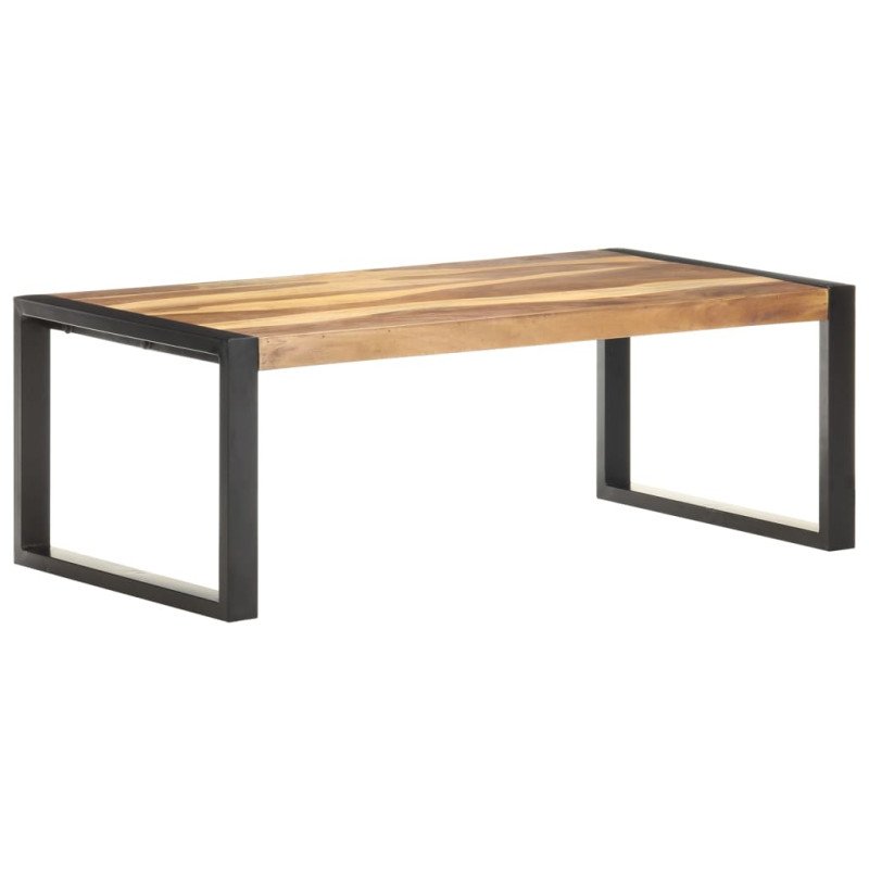 vidaXL Konferenčný stolík 110x60x40 cm, masív so sheeshamovou úpravou