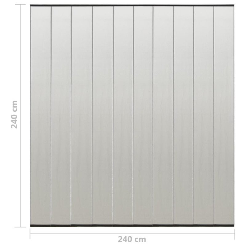 vidaXL Sieťka proti hmyzu na dvere, 10-dielna, čierna 240x240 cm