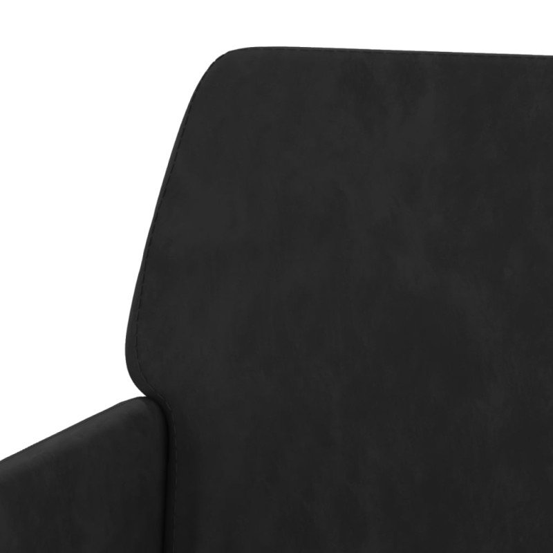 vidaXL Kreslo čierne 62x79x79 cm zamat