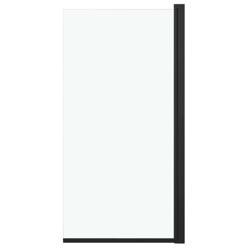 vidaXL Sprchový kút ESG 68x130 cm čierny