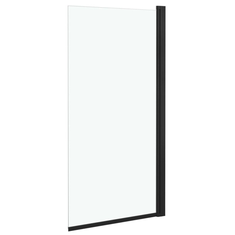 vidaXL Sprchový kút ESG 68x130 cm čierny