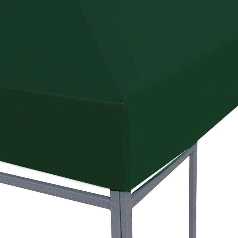 vidaXL Strieška na altánok 310 g/m² 4x3 m zelená