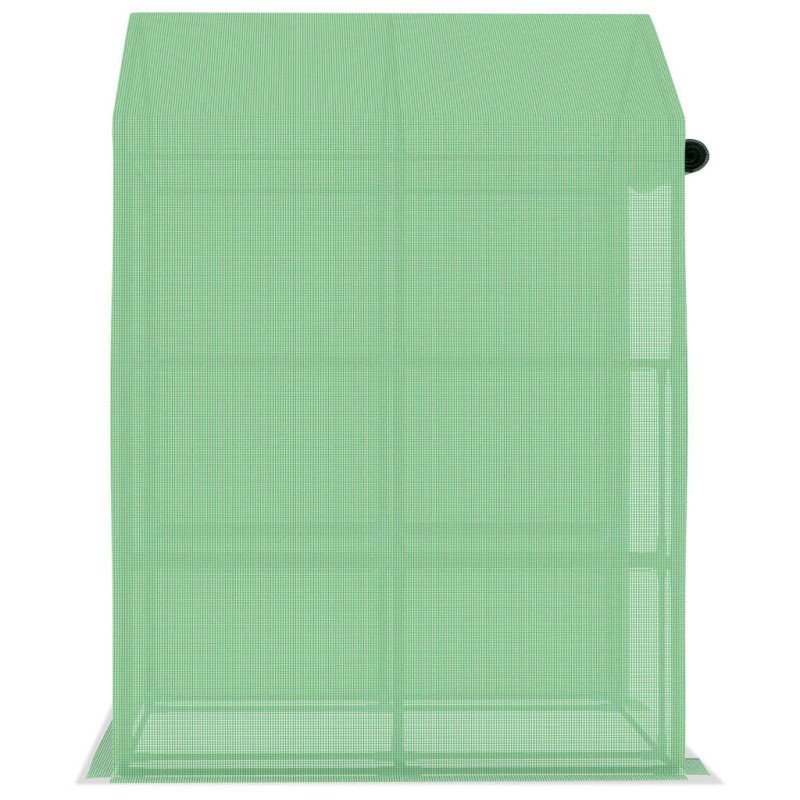 vidaXL Skleník s policami, oceľ 143x143x195 cm