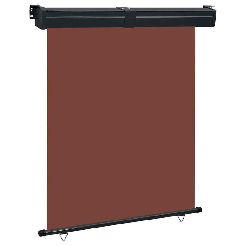 vidaXL Bočná markíza na balkón 140x250 cm, hnedá
