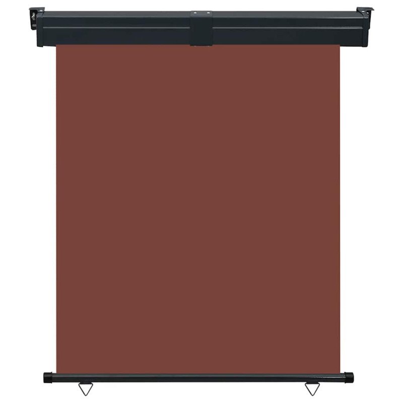 vidaXL Bočná markíza na balkón 140x250 cm, hnedá